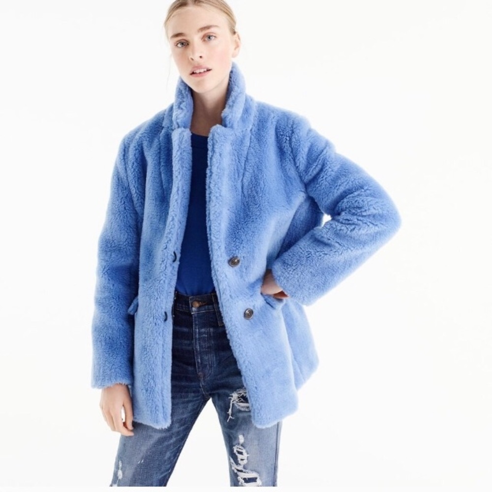 J. Crew Yuna Teddy Faux Fur Jacket